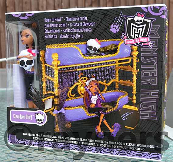 clawdeen wolf bunk bed set