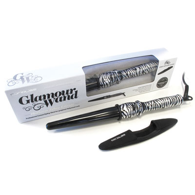 Corioliss Curling Glamour Wand Platinum Zebra Ceramic   Official 