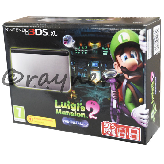 NEW Nintendo 3DS XL Edition Console Silver Luigi'S Mansion 2 ...