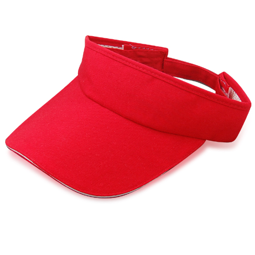 Sports Sun Visor Cap Hat Adjustable for Golf Tennis Fishing Red ...